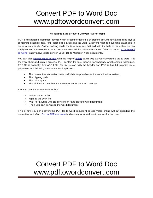 convert to word document free